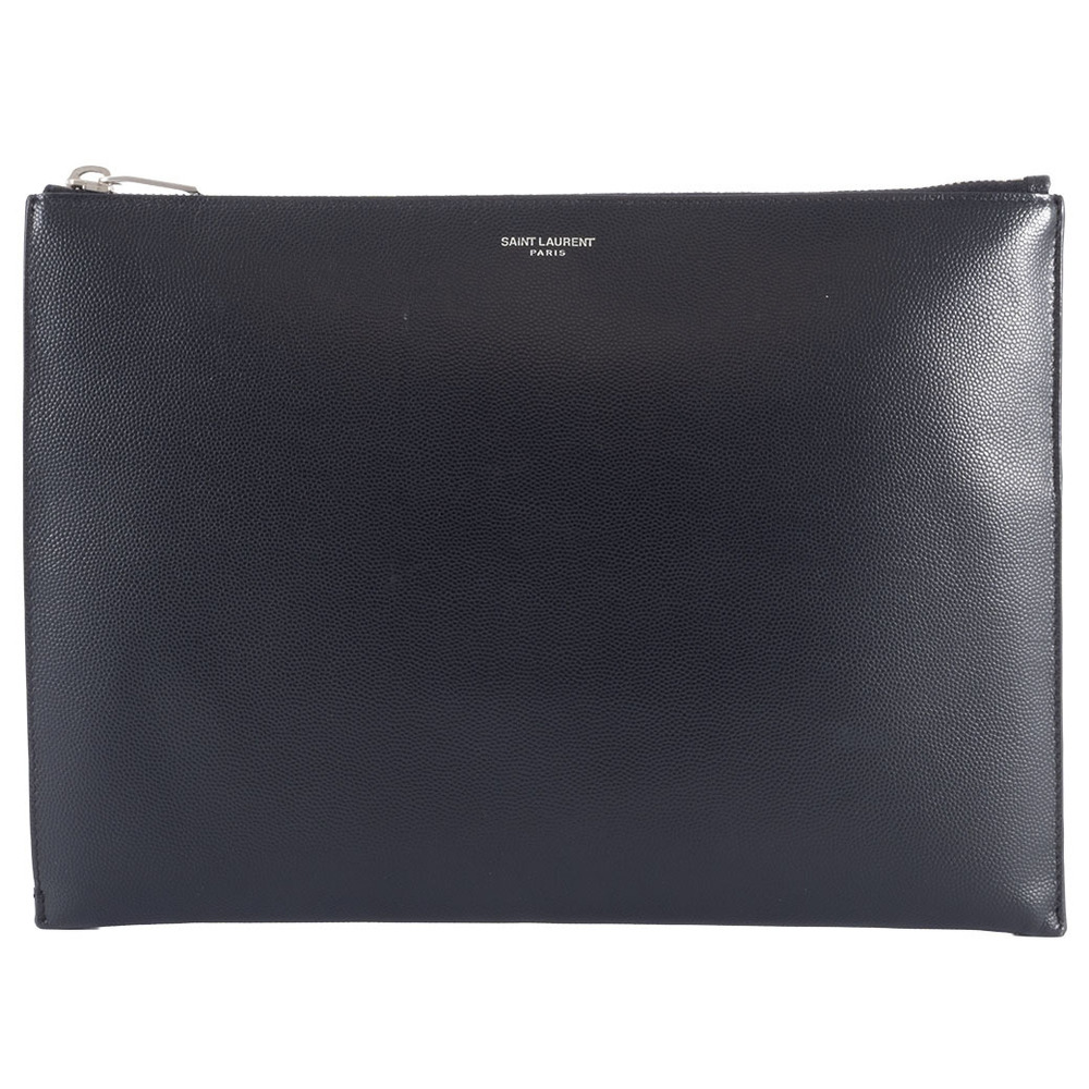 Saint Laurent bag Clutch Shoulder leather black